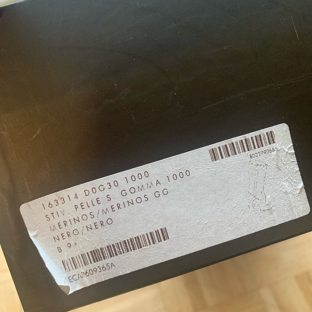 Gucci Black Suede Boots GG Merino - Picture 5 of 5